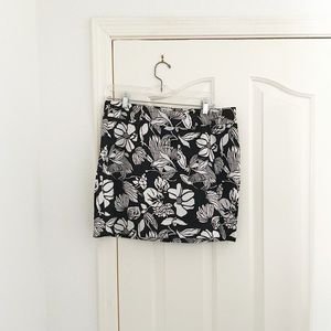White House Black Market Print Skirt